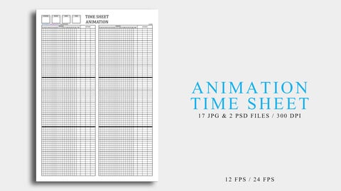Animation Time Sheet Template