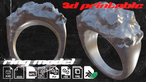 Printable ring model