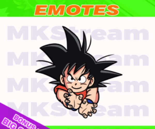 ArtStation - Twitch animated dragon ball kid goku kamehameha | Artworks