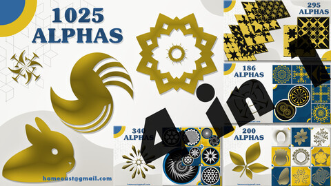 1025 Alpha Ornamental & Tileable Patterns
