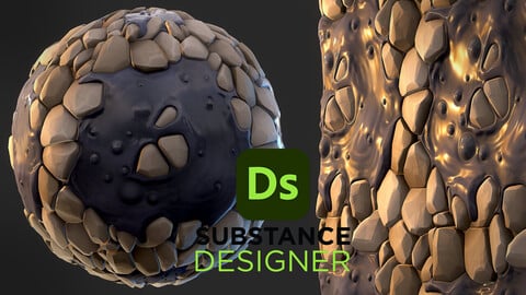 Stylized Stones and Mud - Substance 3D Designer