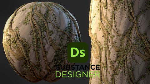 Stylized Rock and Roots - Substance 3D Designer