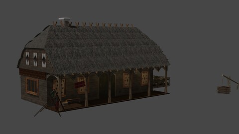 Medieval village house