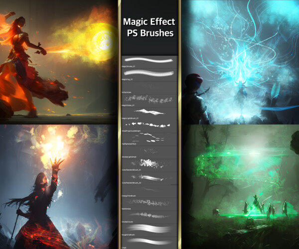 ArtStation Magic Effect PS Brushes Set Brushes