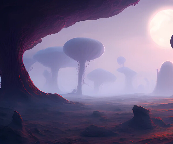 ArtStation - Alien landscapes | Artworks