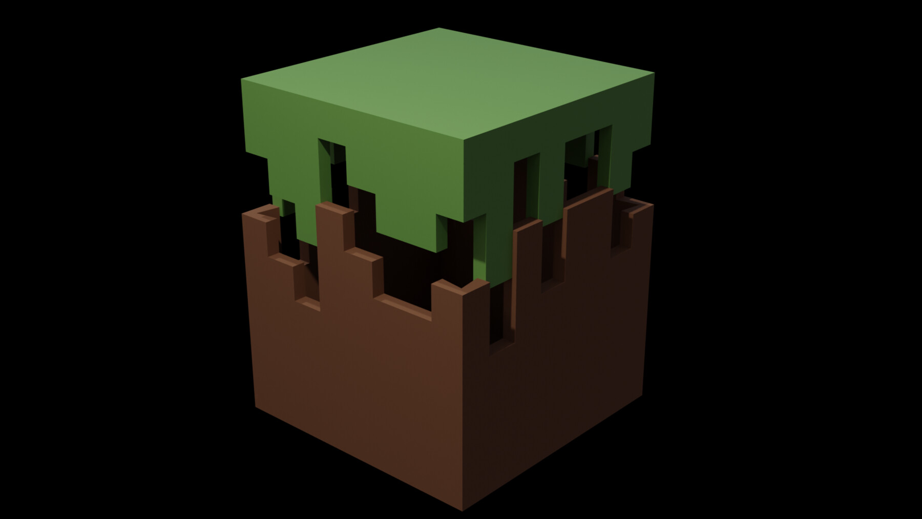 ArtStation - Minecraft Grass Block