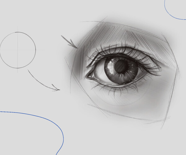 ArtStation - I will teach you how to draw the eye guide | Tutorials