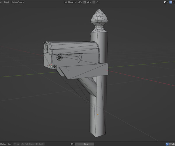 ArtStation Post box Game Assets