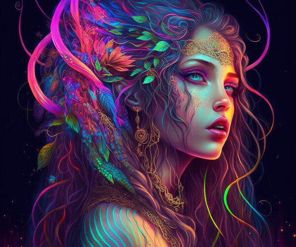 ArtStation - Neon Goddess | Artworks