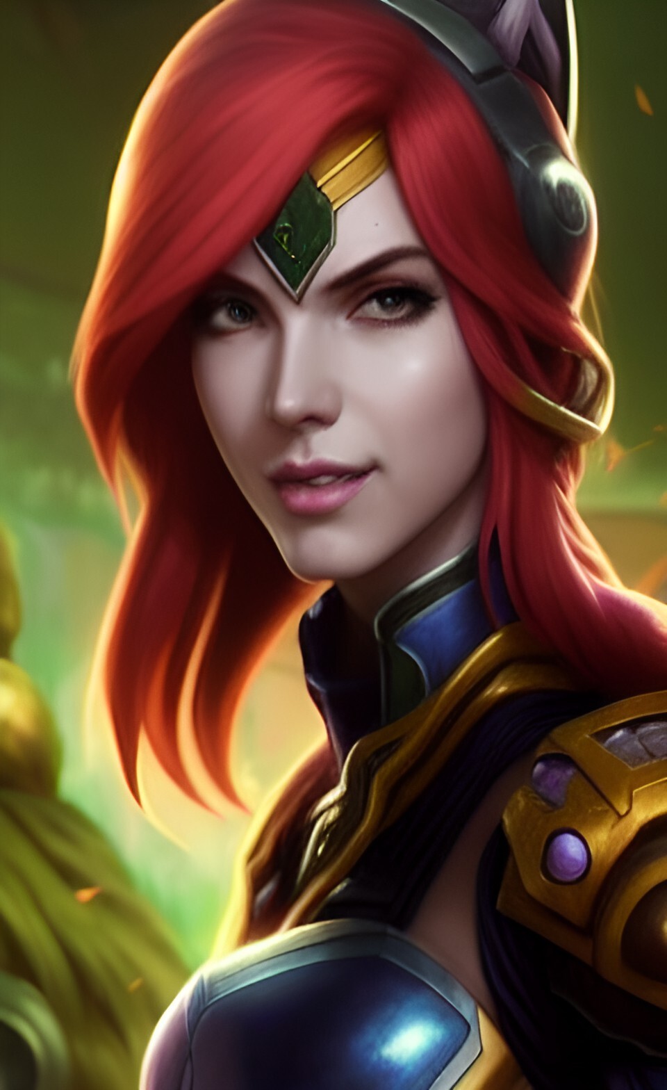 ArtStation - lunarpunk portrait of katarina 7100 jpg pack wombo art ...