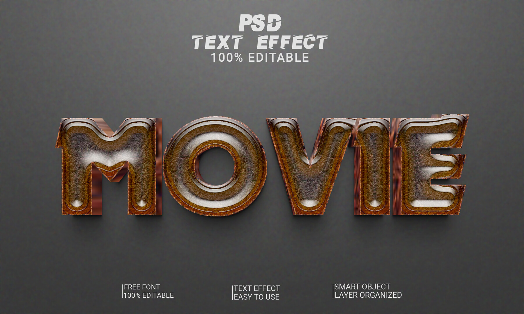 ArtStation - Movie PSD fully editable text effect. Layer style PSD ...