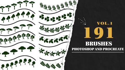 191 Useful Brushes for Photoshop and Procreate