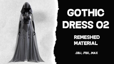 Woman Gothic Dress 02