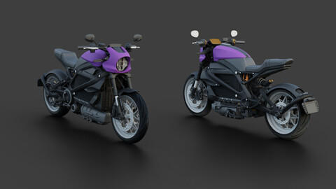 Harley Davidson | Bike 3D model | Realistic Textured file | Download Now