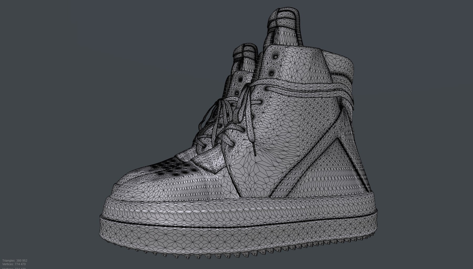 Nike AIR FORCE 1 x OFF-WHITE sneaker 3D model