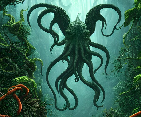 ArtStation - Cthulhu, The Lord of the Deep | Artworks