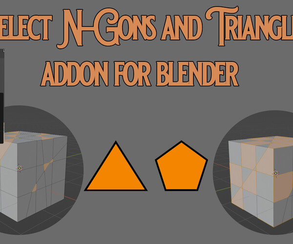 ArtStation Select Ngons Triangles addon for | Resources