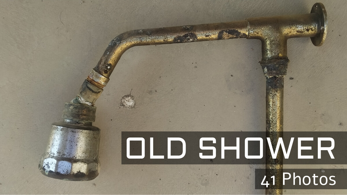 ArtStation Old Shower Reference Pack 41 Pictures Resources