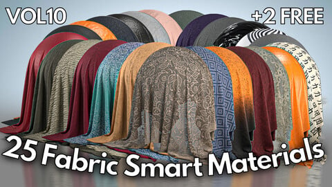 25 Fabric smart materials + 2 free #Vol.10