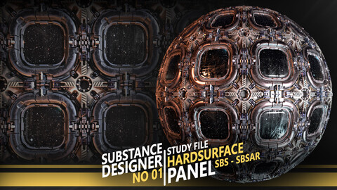 Substance Designer - Hardsurface Panel - VOL 01