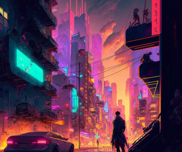 ArtStation - Cyberpunk Cityscape Pack | Artworks