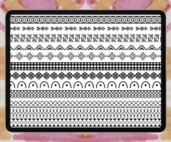 ArtStation Border Brush Set For Procreate Brushes