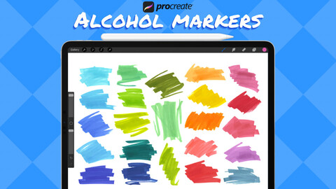 Alcohol Markers Brush Set For Procreate
