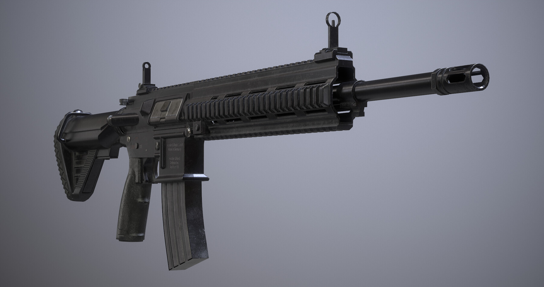 ArtStation - Heckler & Koch HK M27 IAR | Game Assets