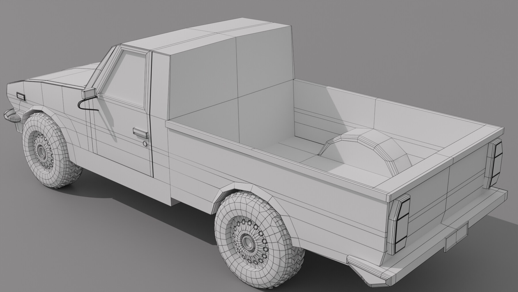 ArtStation - Toyota Hilux Pickup Truck Low-poly 3D model | Game Assets