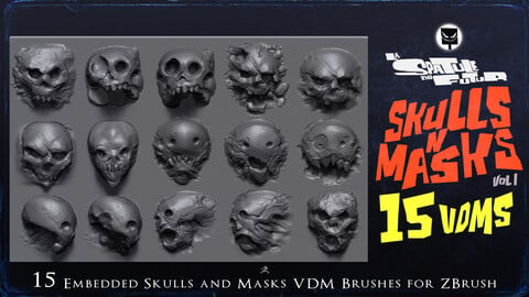 Skulls n Masks Vol I VDM Brushes