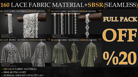 160 LACE FABRIC MATERIAL+SBSR(SEAMLESS)-FULL PACK