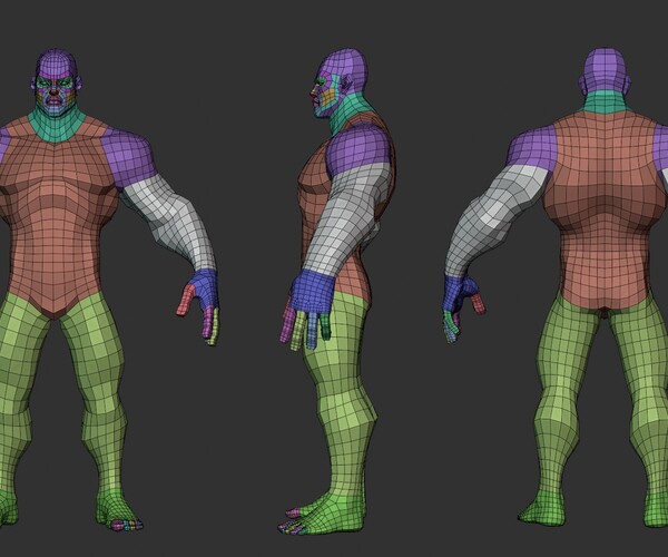 ArtStation - Stylized Hero Lowpoly Basemesh | Resources