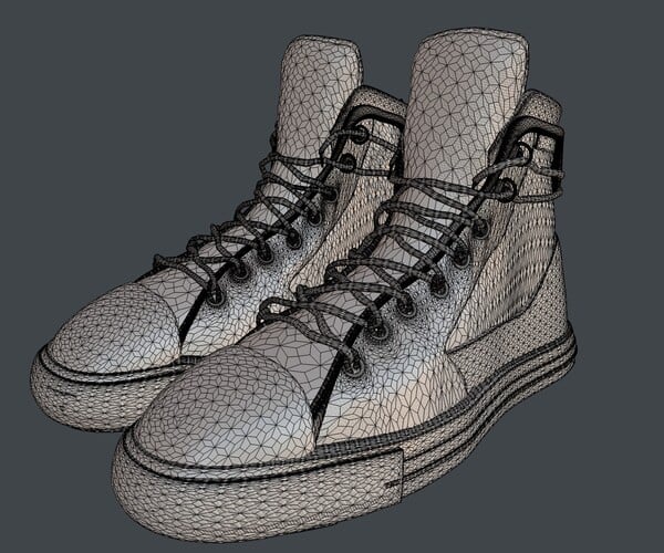 ArtStation - Converse All Star Chuck Taylor Shoes Low-poly | Game Assets