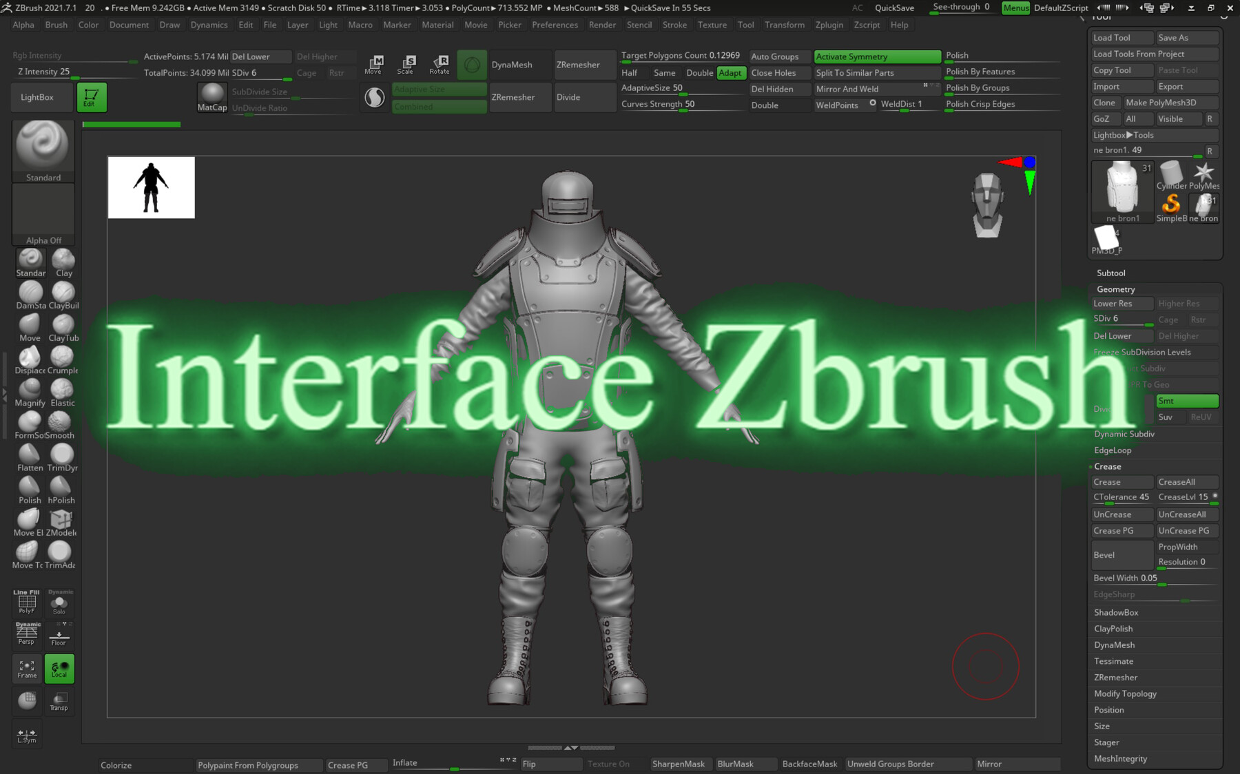 how to make a sign in zbrush