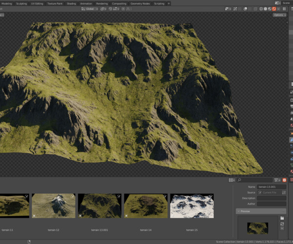 ArtStation - Mountain Displacement Map Pack | Game Assets
