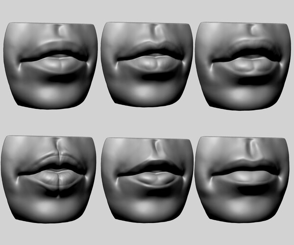 ArtStation - Lip Model with Different Types | Resources