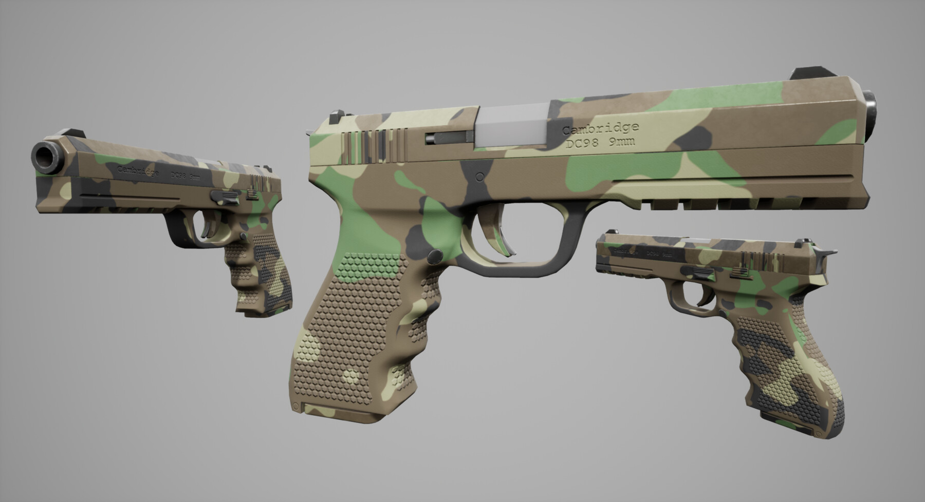 ArtStation DC98 Handgun Plus extra skins Game Assets