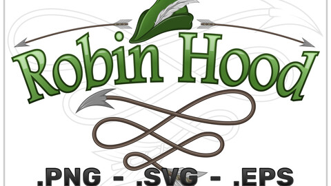 Robin Hood Hat Vector Design With Date