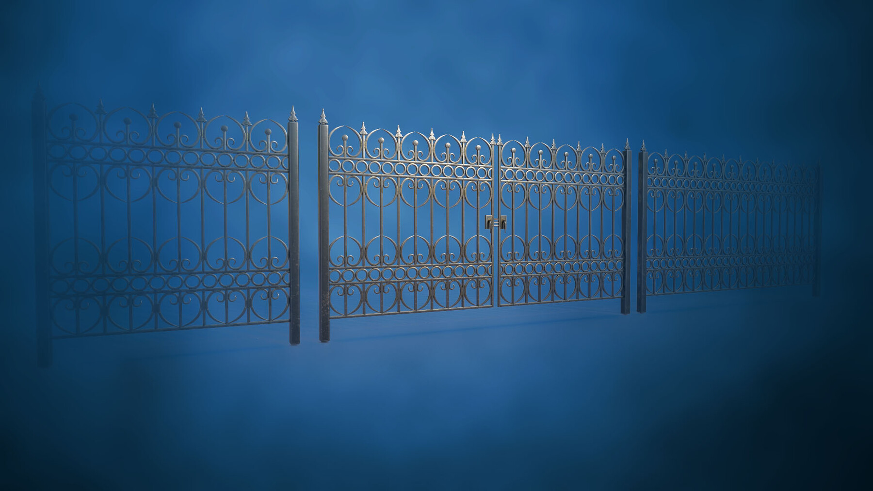 ArtStation - Gate and fence Metal Art JPEG PNG 2 texture packs Low-poly ...