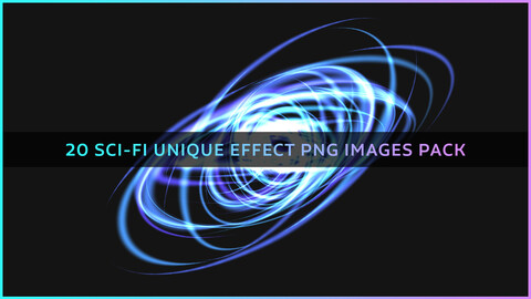 20 Unique Sci-Fi Effect PNG Images Pack