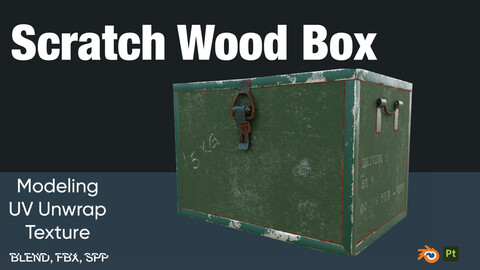 Military Prop - Scratch Wood Box