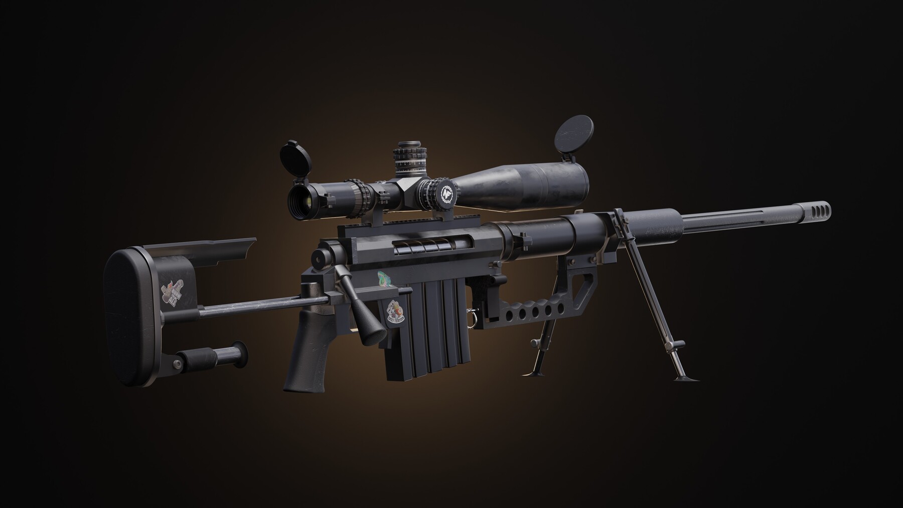 ArtStation - Rifle M200 Intervention /Optic Sniper/ | Resources