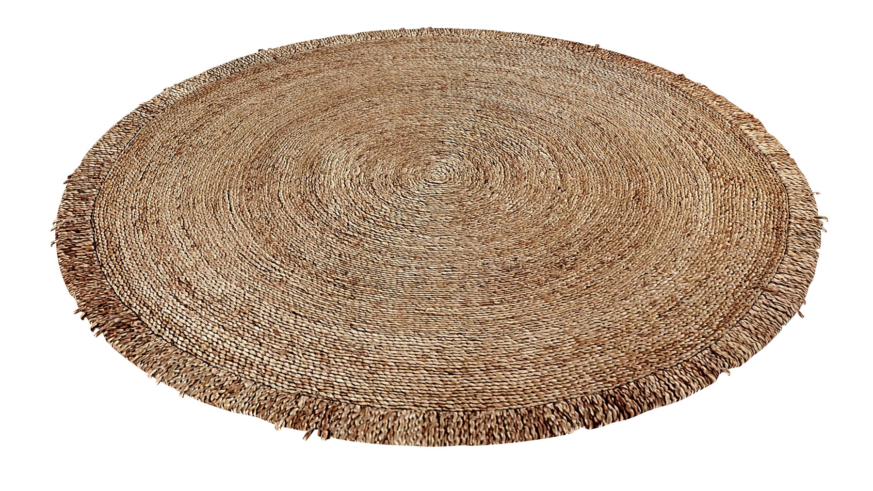 ArtStation - Aftas Hand Woven Jute Braided Rug Round Natural | Resources