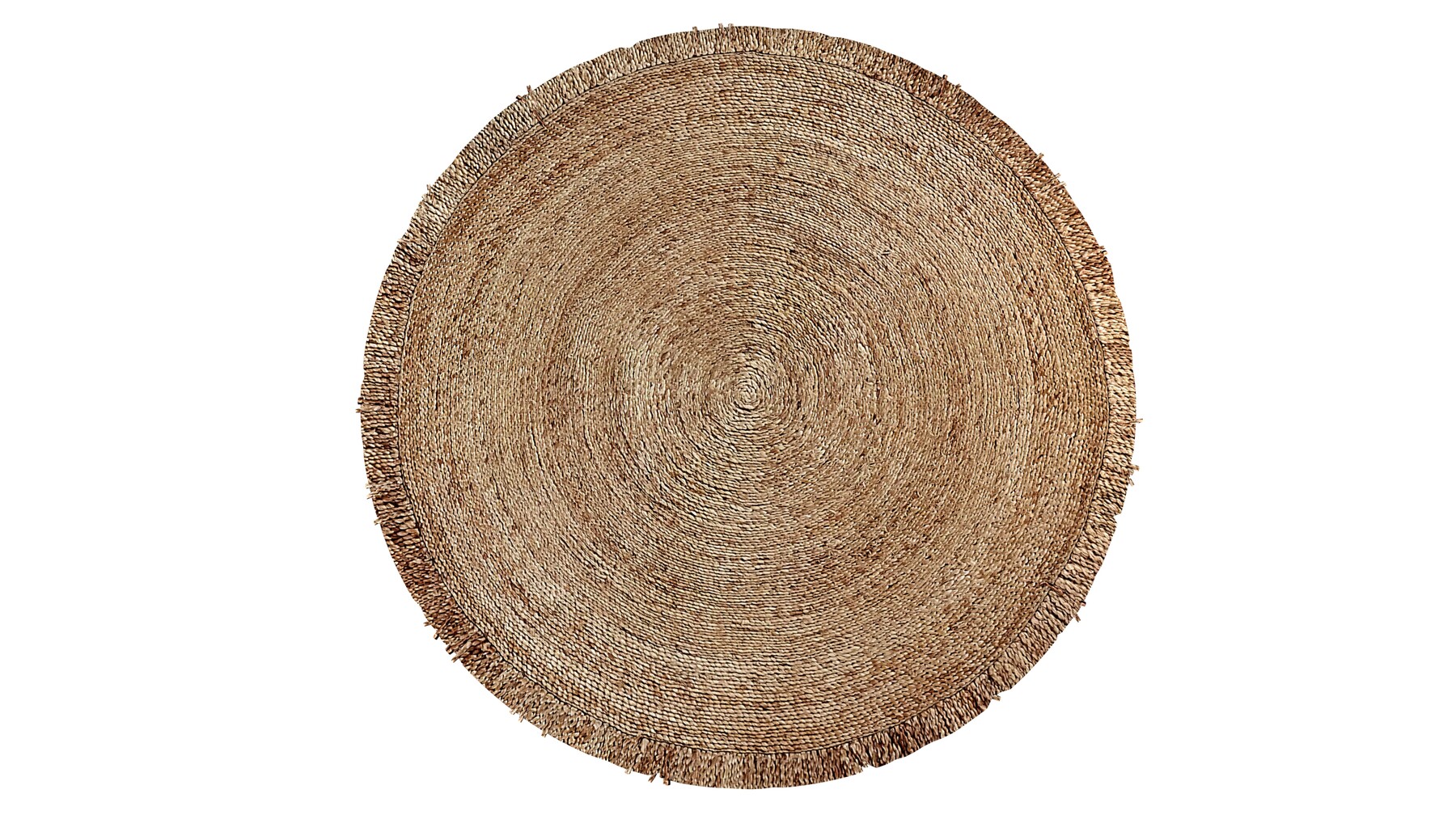 ArtStation Aftas Hand Woven Jute Braided Rug Round Natural Resources