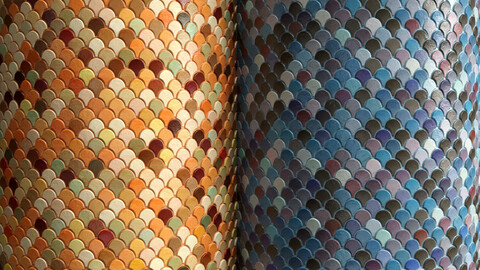 Materials 18- Fish scale tiles PBR, Seamless, Sbsar