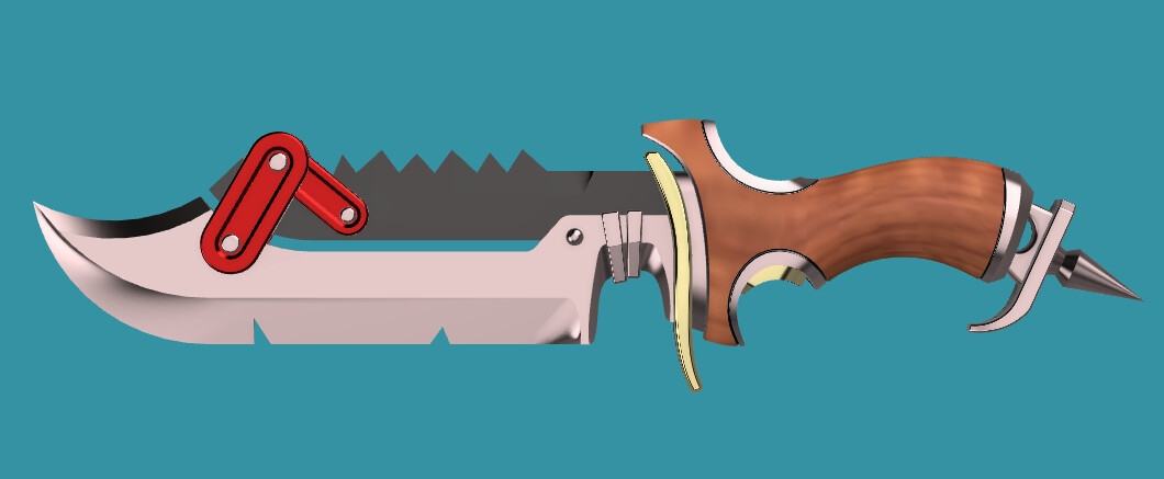 STL file Residual Evil 4: Remake - Jack Krauser combat knife 3D