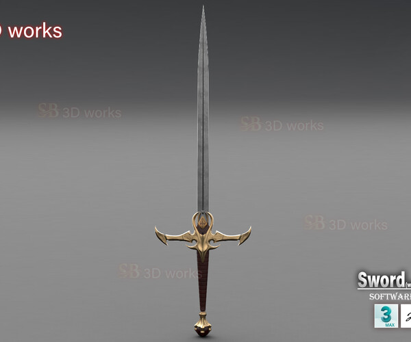 Dragon Sword, 3D CAD Model Library