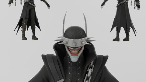 Batman Who Laughs Lowpoly Rigged