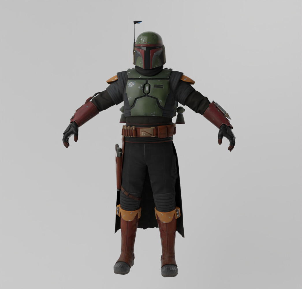 Artstation - Boba Fett Lowpoly Rigged 