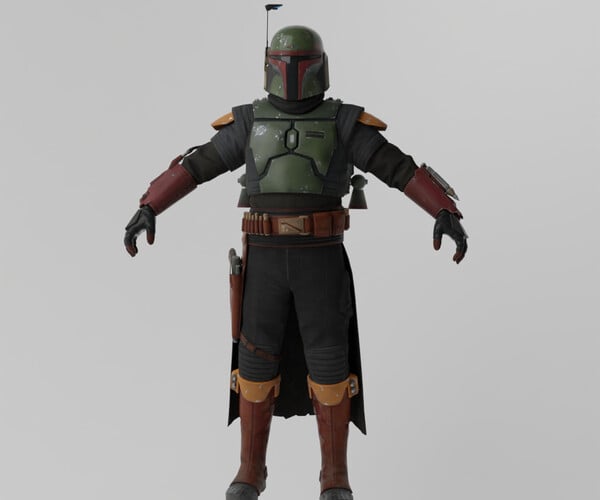 ArtStation - Boba Fett Lowpoly Rigged | Resources